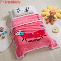 Chăn dày mùa đông cho bé chăn tuyết nhung 2 lớp viền to mềm mịn 1m1x1m4
