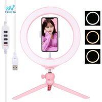 Chân đế ba chân có thể mở rộng 4,7 "/ 6.2" / với "-5,7", Đèn vòng tròn LED có PhHolder cho / Trang điểm / Video YouTube