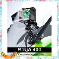 Chân Đế Cam Hành Trình Gắn Chân Kính Cho Ninja 400