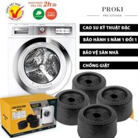 Chân đế chống rung máy giặt PROKI, Đế chống rung, Kệ chống rung lắc máy giặt, tủ lạnh, thiết bị điện ....( bộ 4 cái )