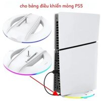 Chân Đế Dọc Cho Ps5 Slim Chống Trơn Trượt Tay Cầm Chơi Game Giá Đỡ Đế Cho Máy Chơi Game Sony Playstation 5 Đĩa/phiên Bản Kỹ Thuật Số Phụ Kiện Game Abs Trắng