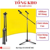 Chân đế đứng kẹp Micro bom mic stand-chân đế micro sân khấu- đỡ kẹp điện thoại