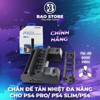 Chân đế đứng tản nhiệt đa năng cho PS4 Pro, PS4 slim Và PS4 l 12 khe lưu trữ đĩa game l Tốc độ quạt 5000 prm