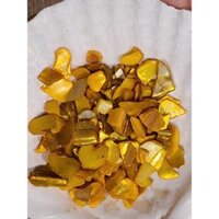 CHÂN ĐẾ GỖ giá gỗ 3 chân đựng vỏ sò - Đĩa ốc xà cừ đốt xô thơm Wooden Cobra Stand - 100grXàCừ màu vàng