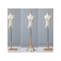 Chân đế gỗ vuông cho manocanh bán thân người lớn hoặc trẻ em FREE SHIP hàng nhập - Khang TX