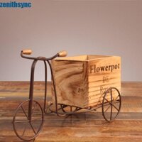 Chân đế hoa xe đạp ZENITHSYNC, Giá trưng bày xe đạp thủ công bằng sắt, Mục vụ dễ sử dụng Giá đỡ hoa bằng gỗ ổn định để bàn