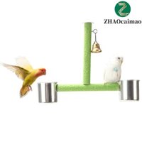 Chân đế huấn luyện chim ZHAOCAIMAO kèm cốc cho ăn Sáng tạo Budgies