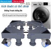 Chân đế kê tủ lạnh Giá đỡ máy giặt  Grand Haven 8 trụ đứng 4 bánh Tuỳ chỉnh độ cao Linh hoạt kích cỡ di chuyển dễ dàng