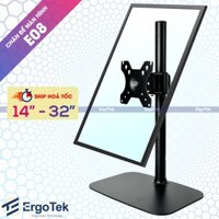Chân Đế Màn Hình Đa Năng ErgoTek E08 14 - 32 Inch - Chân Để Bàn Màn Hình - Tivi Xoay 360 Độ - Thép Sơn Tĩnh Điện