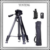 Chân đế máy ảnh tripod điện thoại YUNTENG VCT 668 và kèm theo remote, kẹp điện thoại