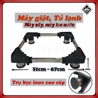Chân đế máy giặt, kệ máy giặt và tủ lạnh, Chân kê đa năng trụ bọc inox điều chỉnh kích thước
