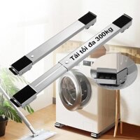 Chân Đế Máy Giặt Tủ Lạnh Có Bánh Xe Bộ 2 Thanh Trượt Di Chuyển Đồ Nặng Chịu Tải 250/500 kg