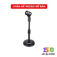 Chân đế micro để bàn, để bục phát biểu - Điều chỉnh cao 35cm thấp 19cm - micro cổ xoay 360 độ