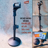Chân Đế Micro Để Bàn Đế Gang Khung Sắt Chịu Tải Siêu Chắc Chống Han Gỉ - Đế Để Micro Bục Phát Biểu 30 Cm Siêu Chắc