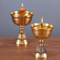 Chân để nến đèn cầy ,chân nhôm 9cm, đồ thờ cúng, đốt dầu lưu ly cúng Phật - Văn phòng phẩm Thanh Phong Shop1