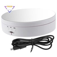 Chân đế trưng bày bàn xoay tròn 360 độ Phụ kiện chụp ảnh Đế nền ảnh Studio Mới (Trắng)