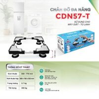 Chân đế tủ lạnh, chân máy giặt đa năng inox cao cấp có thể điều chỉnh kích thước 48-77cm CDN57-T , CTL57-T