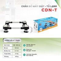 Chân đế tủ lạnh chân thấp , chân máy giặt đa năng inox cao cấp có thể điều chỉnh kích thước 48-60cm CDN-T,CTL-T