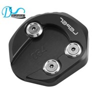 Chân Đế Xe Máy Nối Dài Miếng Lót Bên Đứng Phóng To Tấm Cho Rebel CMX300 CMX500 2017-2021 (Đen)