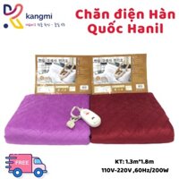 Chăn đệm điện (vải Nhung) Hàn Quốc Hanil Korea Electric blanket 135cmx180cm(+5cm)