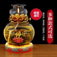 Chân đèn bơ lỏng cho Phật, trước Phật vĩnh cửu trong gia đình, thủy tinh hoa sen, Đồ dùng hội trường giáo