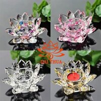 CHÂN ĐÈN CẦY HOA SEN PHA LÊ-phatgiaodaithua