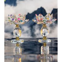 CHÂN ĐÈN CẦY PHA LÊ NGŨ SẮC-phatgiaodaithua