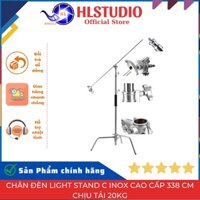 Chân đèn Light Stand C inox cao cấp 338 cm chịu tải 20kg HL Studio