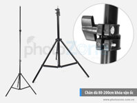 Chân đèn (Light stand) 80-200cm khóa vặn ốc