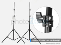 Chân đèn (Light stand) 80-240cm khóa vặn ốc