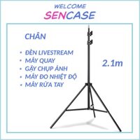 Chân đèn livestream, máy quay, máy rửa tay, máy đo nhiệt độ cao 2.1m