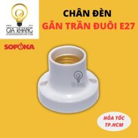 chân đèn thẳng đuôi E27 gắn trần của Sopoka