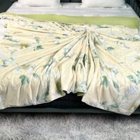 Chăn Điều Hoà Cao Cấp Thế Hệ Mới, Hoạ Tiết Hoa Lan Nhẹ Nhàng Thanh Lịch, Chất Liệu Mềm Mại Mát Lạnh.