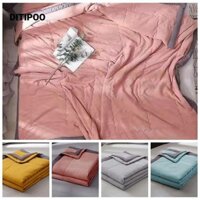 Chăn điều hòa DITIPOO, Chăn làm mát thoáng khí hiệu ứng lạnh, Chăn làm mát hai mặt màu trơn thân thiện với da