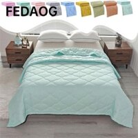 Chăn điều hòa FEDAOG, Chăn làm mát thân thiện với da hiệu ứng lạnh, Chăn làm mát hai mặt màu trơn mùa xuân mùa hè