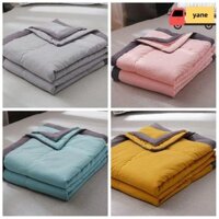 Chăn điều hòa YANE, Chăn làm mát thân thiện với da hiệu ứng lạnh, Chăn làm mát thoáng khí mùa xuân mùa hè màu trơn