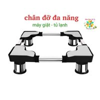 Chân đỡ máy giặt, tủ lạnh INOX (48cm - 60cm) - máy giặt từ 6 đến 9kg, tủ lạnh từ 90 đến 270 lít