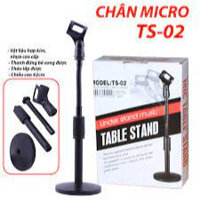 Chân đỡ micro để bàn cao cấp bằng kim loại dẻo TS-02, kẹp mic dùng cho các cuộc họp, bài giảng...