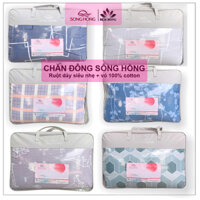 Chăn Đông Sông Hồng Ruột Siêu Nhẹ Siêu Bền Vỏ Chăn Cotton 100% - Siêu Xịn