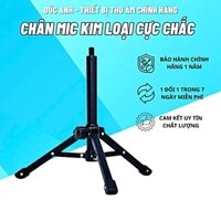 Chân đứng micro 3 chân mini để bàn có ren 1/4 inch  lắp được cả kẹp điện thoại