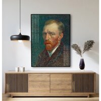 Chân Dung Tự Hoạ Self-Portrait (1887) - 60x90cm - Tranh Laminate Tráng Gương Nghệ Thuật Vincent Van Gogh