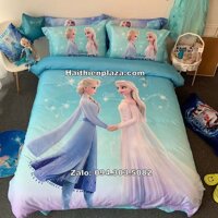 Chăn ga gối công chúa Elsa cotton