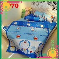 Chăn ga gối đệm cao cấp nhất  Set Chăn ga gối Cotton Poly 5 món siêu đẹp siêu bền CP76 chăn trần đẹp sắc nét Full 8 màu