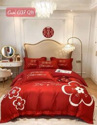 Chăn ga gối đệm cưới cao cấp-037QH