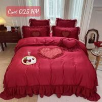 Chăn ga gối đệm cưới cao cấp-025HM