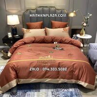 Chăn ga gối đệm thương hiệu Hermes Paris