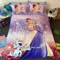 Chăn ga gối hình Elsa Disney