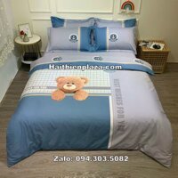 Chăn ga gối hình gấu con dễ thương