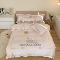 Chăn ga gối hình thỏ dễ thương