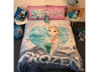 Chăn ga gối Olympia hoạt hình OHH2127 Elsa